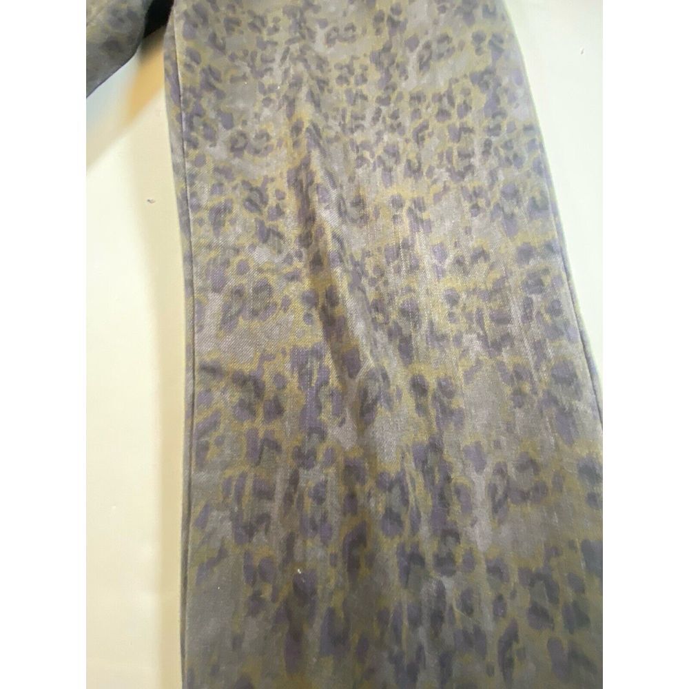 Soft Surroundings Metro Pants Purple Leopard Print Elastic Waist Pull On Large - Picture 2 of 9